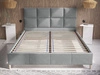 Polsterbett mit Lattenrost 140x200 Luxe Beige