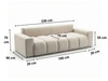 Schlafsofa mit Bettfunktion und Bettkasten Miro Schwarz