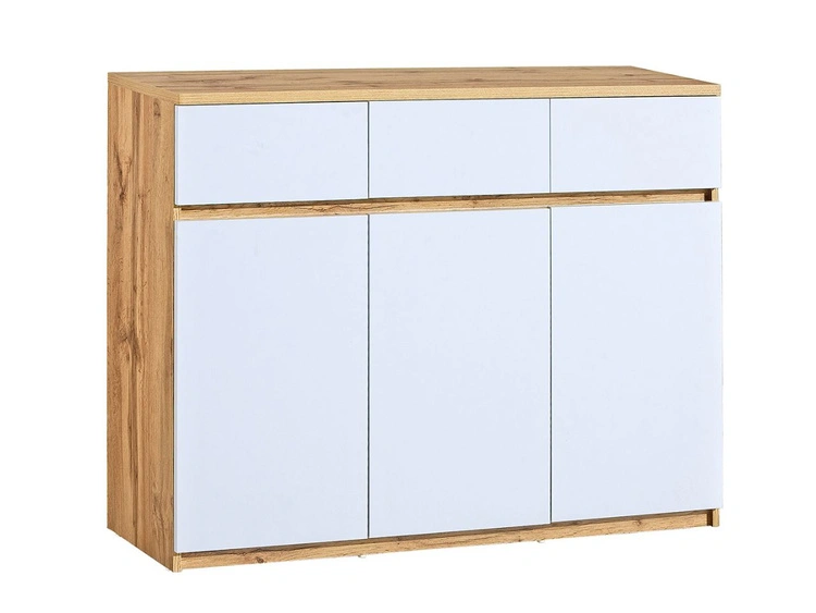 Möbel-Set für Jugendzimmer Arcadia Eiche Wotan, Weiß