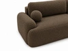 Ecksofa L-Form Rechts mit Schlaffunktion und Bettkasten Aurio Braun