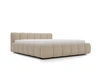 Polsterbett mit Bettkasten und Lattenrost 200x200 Cloud Low Bouclé-Stoff Dunkelbeige