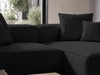 Ecksofa L Rechts Vellaro Schwarz