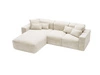Ecksofa L-Form Links Moderne Ecksofa Leni Beige
