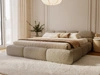 Polsterbett mit Bettkasten und Bettrost 200x200 Sweet Low Dunkelbeige