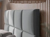Polsterbett mit Lattenrost 180x200 Luxe Hellgrau