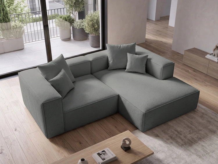Ecksofa L Rechts Vellaro Dunkelgrau