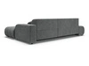 Ecksofa L-Form mit Schlaffunktion und Bettkasten Lisso Rechts Grau