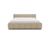 Polsterbett mit Bettkasten und Lattenrost 200x200 Cloud Low Bouclé-Stoff Dunkelbeige
