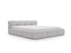 Polsterbett mit Bettkasten und Bettrost 200x200 Sweet Low Grau