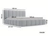 Polsterbett mit Bettkasten und Lattenrost 120x200 Cloud Beige