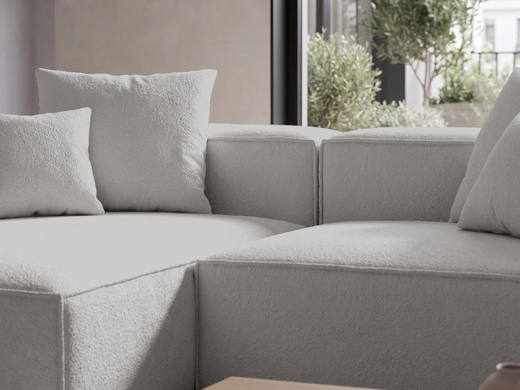 Ecksofa L Links Vellaro Grau