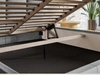 Polsterbett mit Bettkasten und Lattenrost 160x200 Malo Schwarz