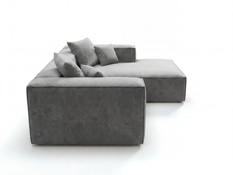 Ecksofa L Rechts Vellaro Grau