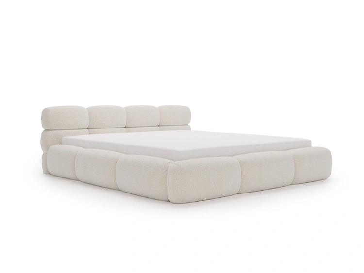Polsterbett mit Bettkasten und Bettrost 120x200 Sweet Low Beige
