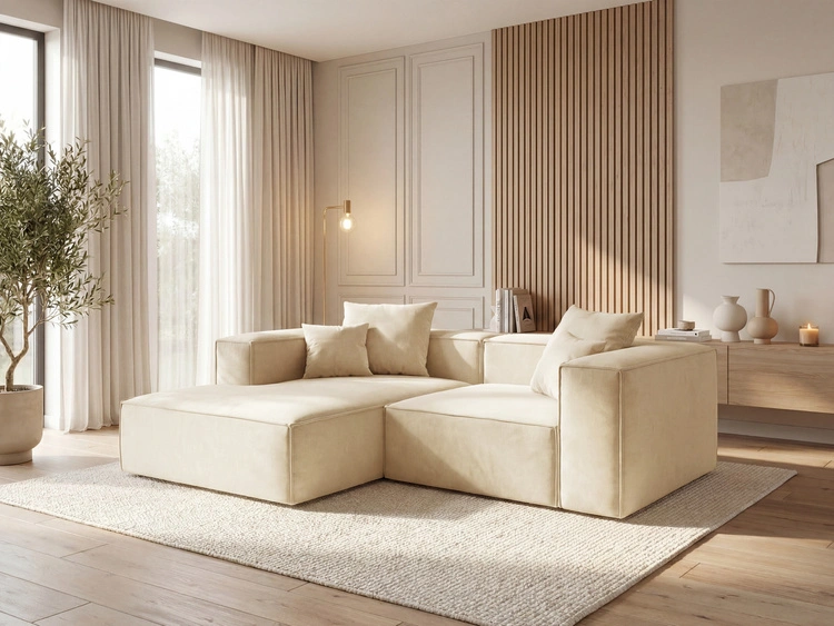 Ecksofa L Links Vellaro Creme