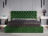 Chesterfield Polsterbett 180x200 Apollo - Grün 