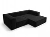 Ecksofa L Rechts Vellaro Schwarz