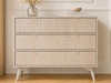 Kommode mit drei Schubladen Modena Beige