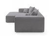 Ecksofa L Links Vellaro Dunkelgrau