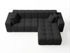 Ecksofa L-Form Rechts Moderne Ecksofa Loopo Schwarz
