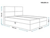 Boxspringbett mit Bettkasten 180x200 Hera Dunkelblau