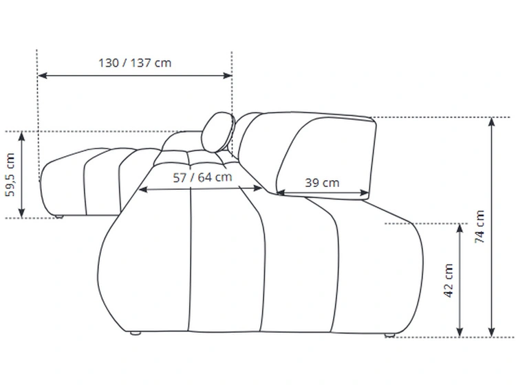 Ecksofa L-Form mit Schlaffunktion und Bettkasten Lisso Links Grün