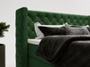 Boxspringbett mit Bettkasten 180x200 Lion Dunkel grün