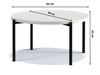 Runder Couchtisch Sevilla 84 cm Braun