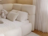 Gepolstertes Jugend-Einzelbett mit Bettkasten und Lattenrost 90x200 Modo One Links Beige