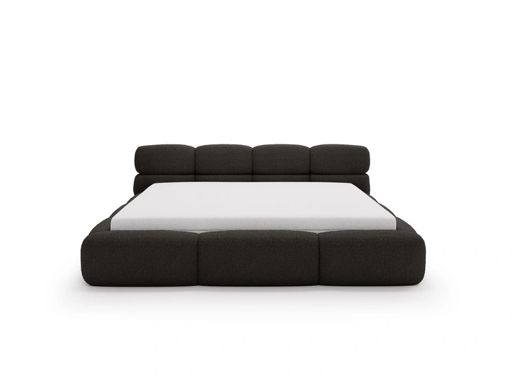 Polsterbett mit Bettkasten und Bettrost 160x200 Sweet Low Schwarz