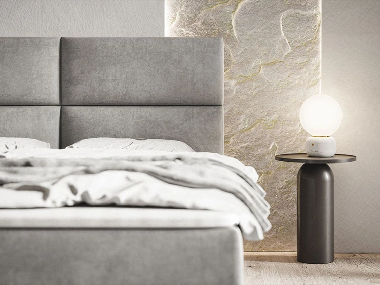 Boxspringbett mit Bettkasten 140x200 Hera Dunkelblau