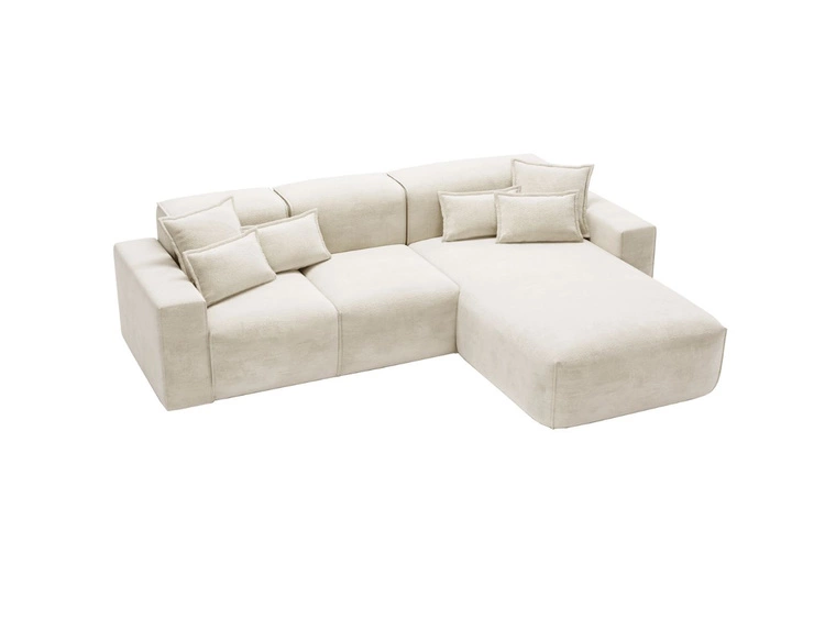 Ecksofa L-Form Rechts Moderne Ecksofa Leni Beige