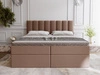 Boxspringbett mit Bettkasten 200x200 Mocca Braun