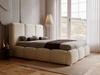 Polsterbett mit Bettkasten und Lattenrost 140x200 Bubble Beige