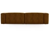 Ecksofa L-Form Rechts Moderne Cord Ecksofa Landi Honigfarben