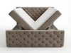 Boxspringbett mit Bettkasten 160x200 Montego Braun