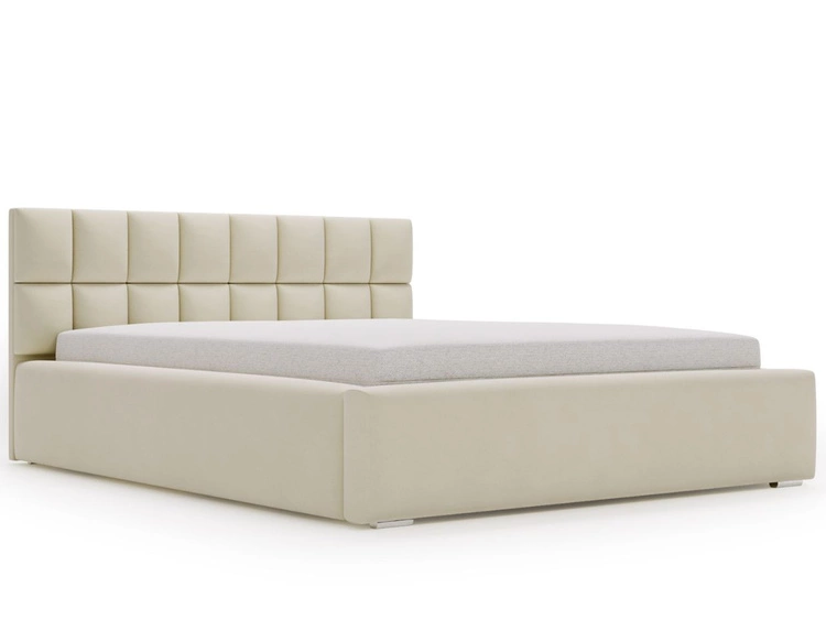 Polsterbett mit Bettkasten und Lattenrost 180x200 Hugo Beige