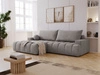 Ecksofa L-Form mit Schlaffunktion und Bettkasten Havi Links Grau