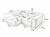 Ecksofa L Links Vellaro Grau