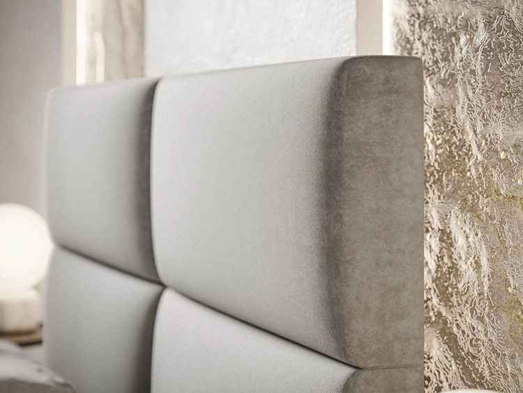 Boxspringbett mit Bettkasten 180x200 Hera Dunkelblau