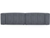 Ecksofa L-Form Rechts Moderne Cord Ecksofa Landi Grau