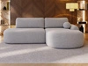 Ecksofa L-Form Rechts mit Schlaffunktion und Bettkasten Aurio O Grau