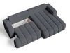 Ecksofa L-Form Rechts mit Schlaffunktion und Bettkasten Caleo Grau