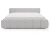 Polsterbett ohne Bettkasten mit Lattenrost 180x200 Cloud Low aus Bouclé-Stoff Grau