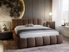 Polsterbett Ohne Bettkasten mit Lattenrost 120x200 Cloud Braun