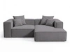 Ecksofa L Rechts Vellaro Dunkelgrau