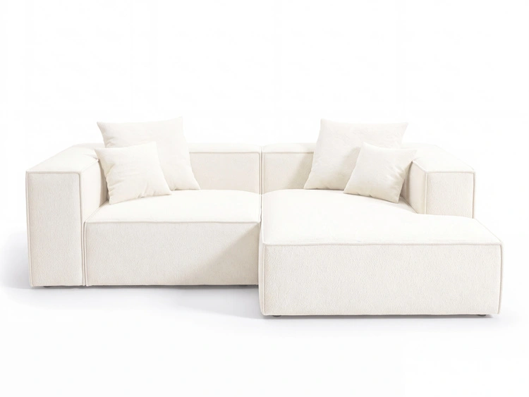 Ecksofa L Rechts Vellaro Creme