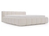 Polsterbett ohne Bettkasten mit Lattenrost 180x200 Cloud Low aus Bouclé-Stoff Beige