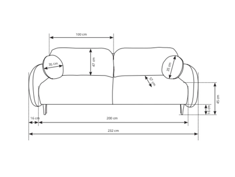 Schlafsofa mit Bettfunktion und Bettkasten Alta Beige