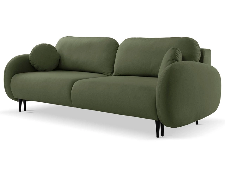 Schlafsofa mit Bettfunktion und Bettkasten Alta Grün